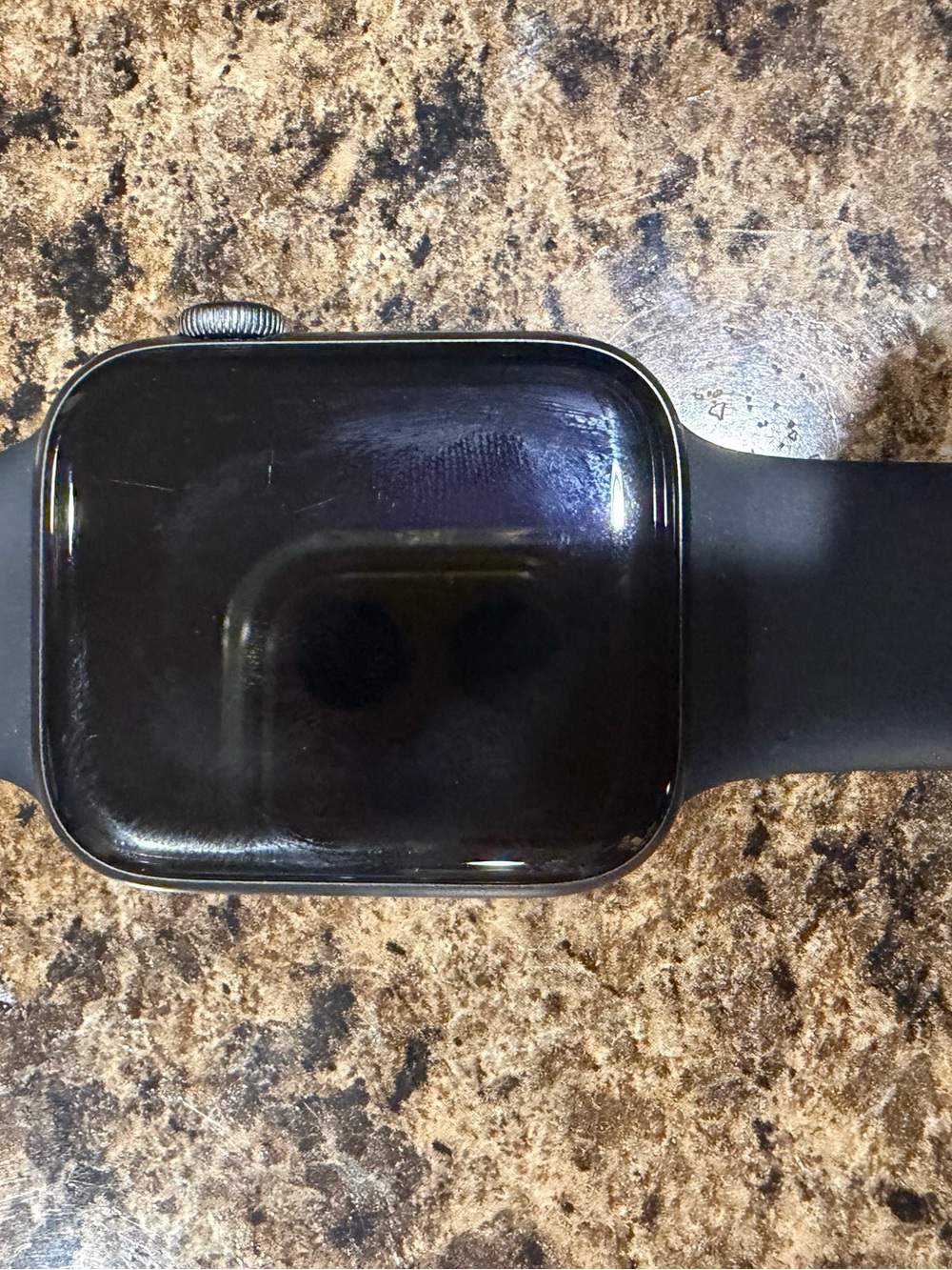 Apple Black Smartwatch with Black Sport Band